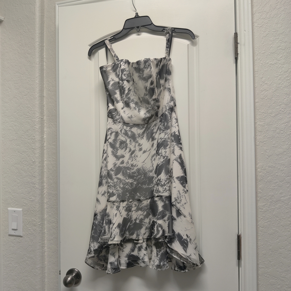 Bebe Floral-Print Fit-and-Flare Cocktail Dress